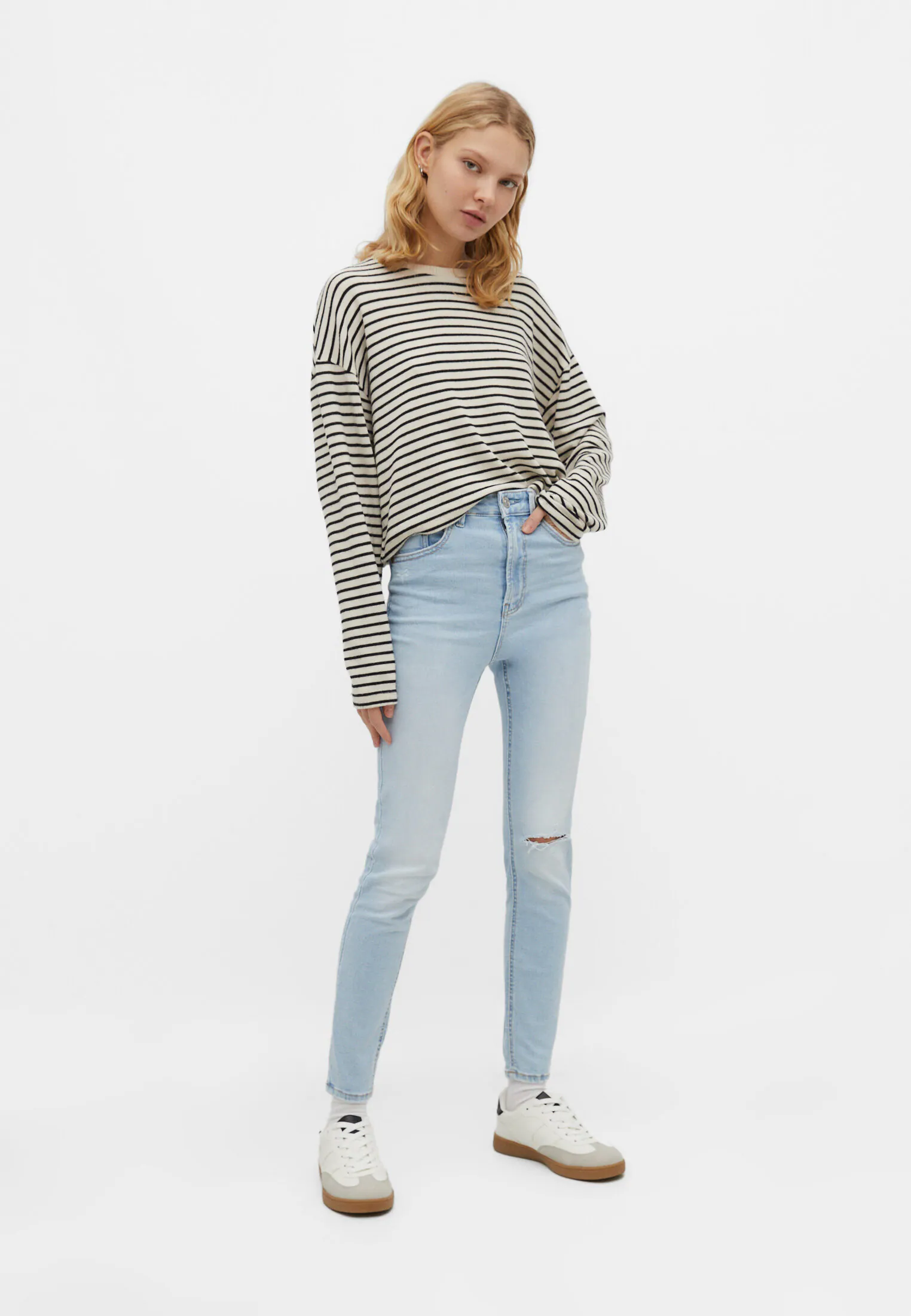 1450 SUPER HIGH-WAIST SKINNY JEANS