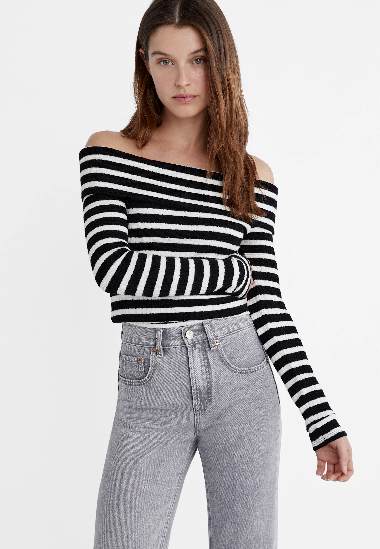 D96 CROPPED STRAIGHT-FIT JEANS