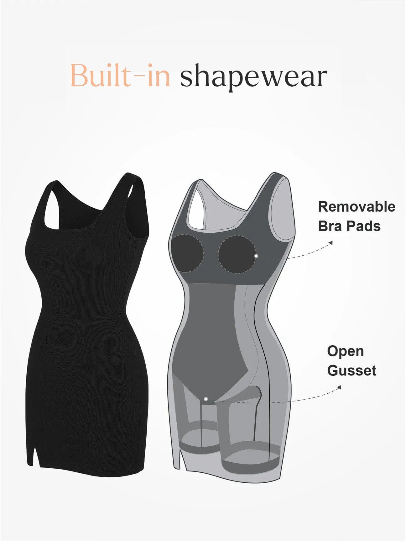 The Shapewear Dresses Modal Multi-style