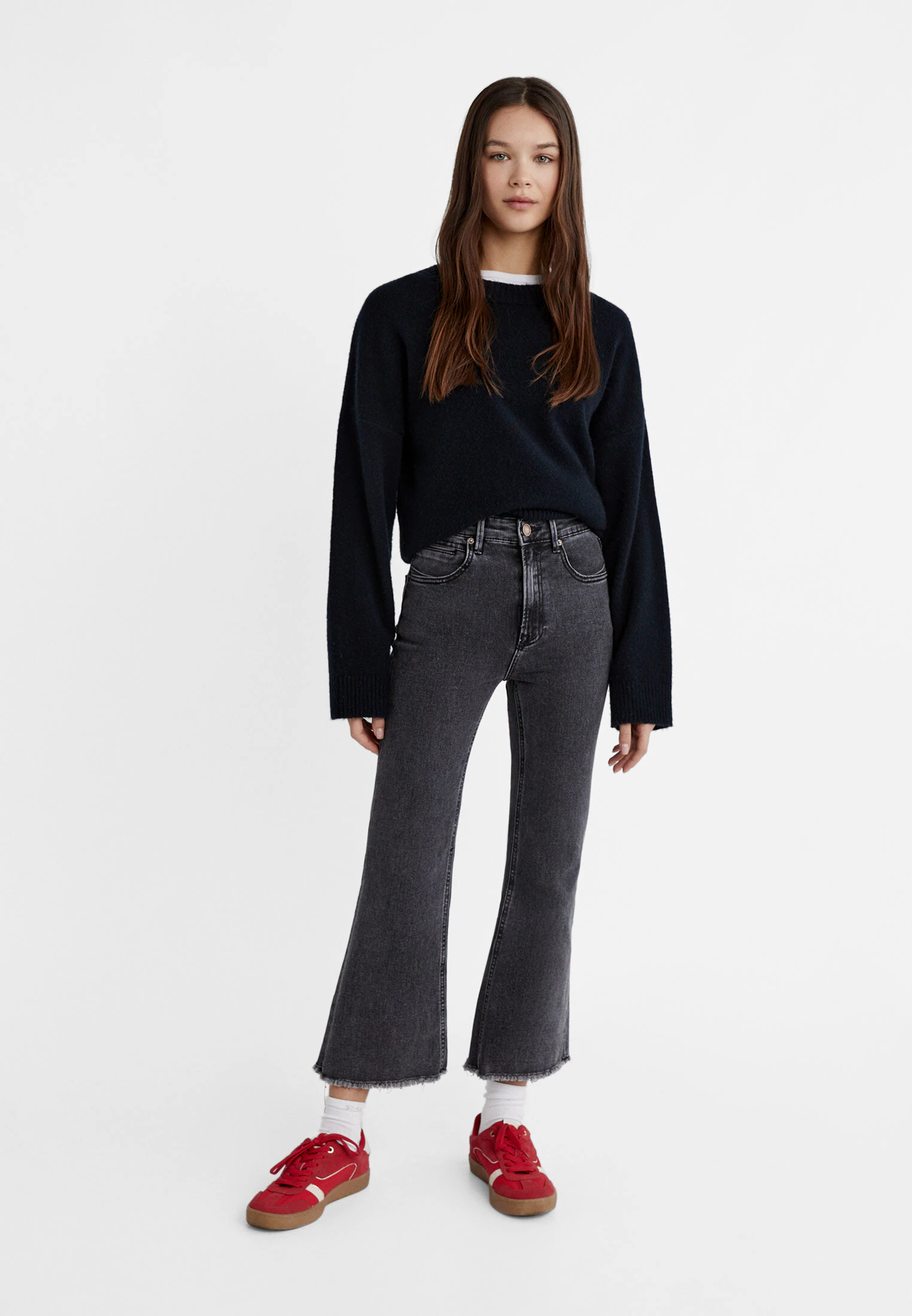 D78 CROPPED FLARED JEANS