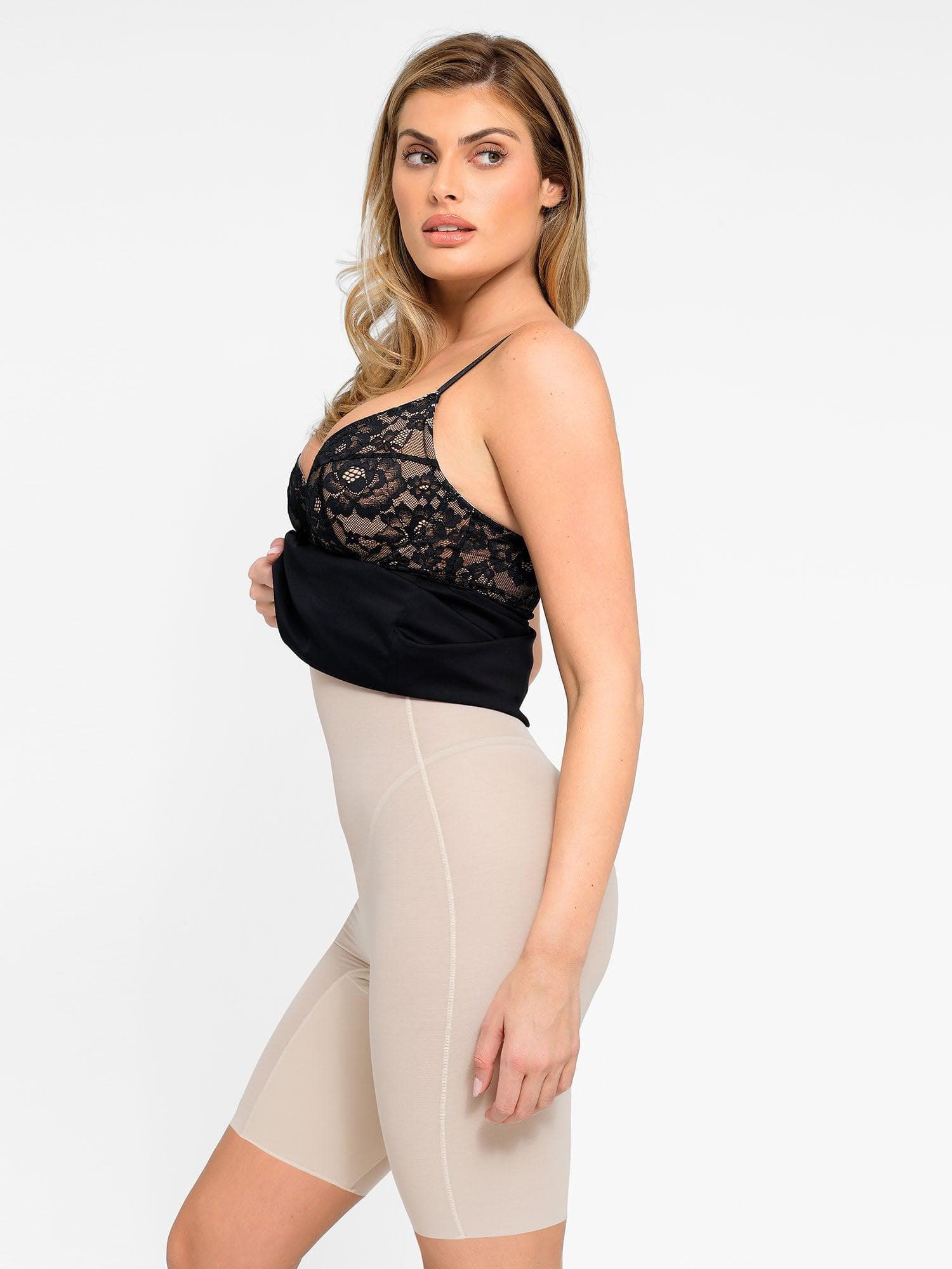 The Shapewear Dress Corset Style Lace Midi