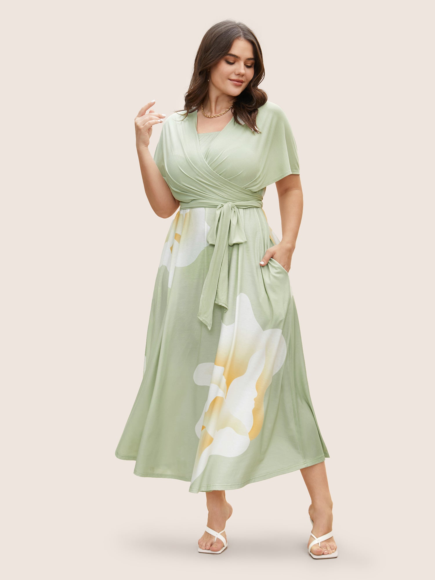Everywhere Dress - Floral Mesh Ties Dress