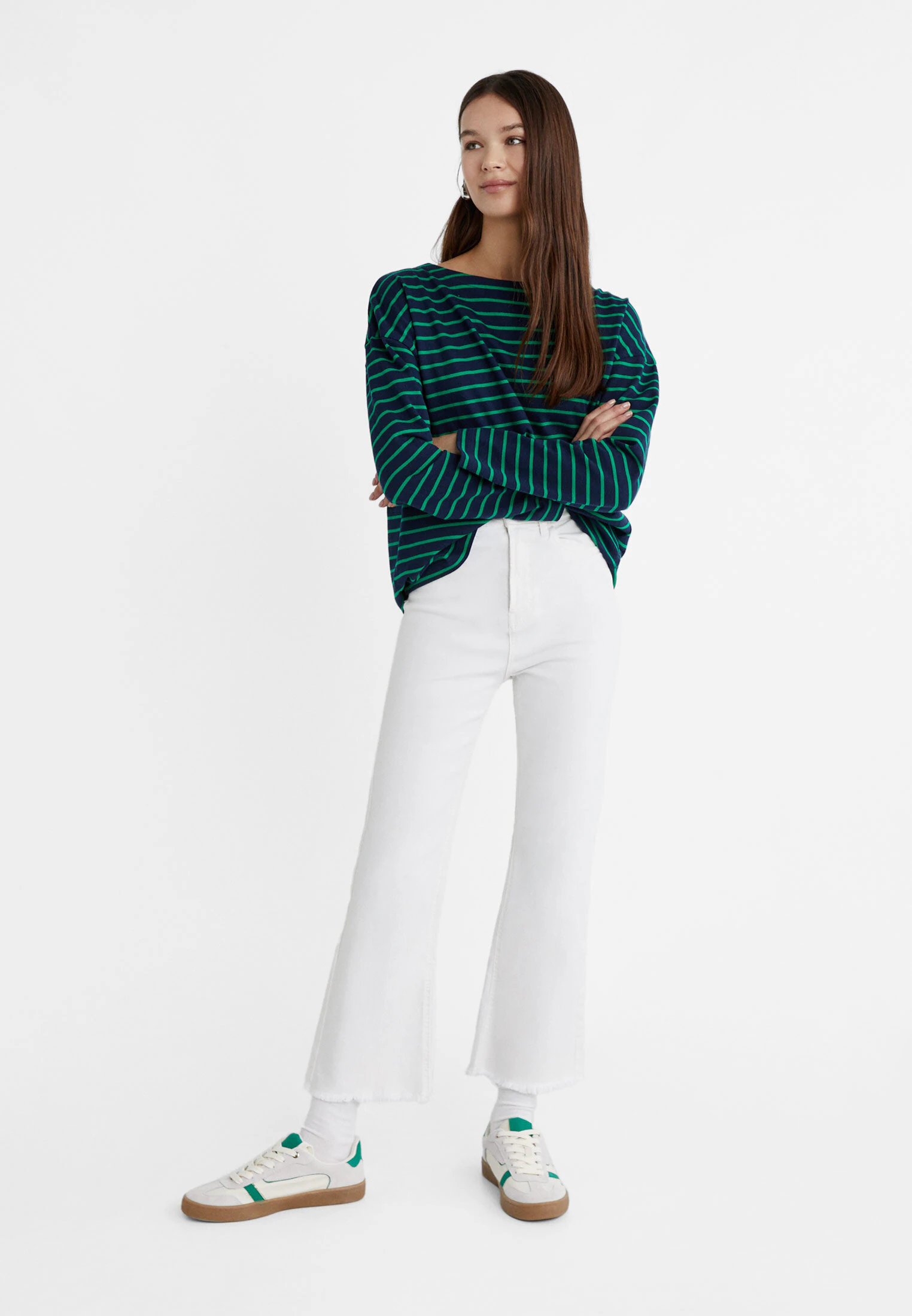 D78 CROPPED FLARED JEANS